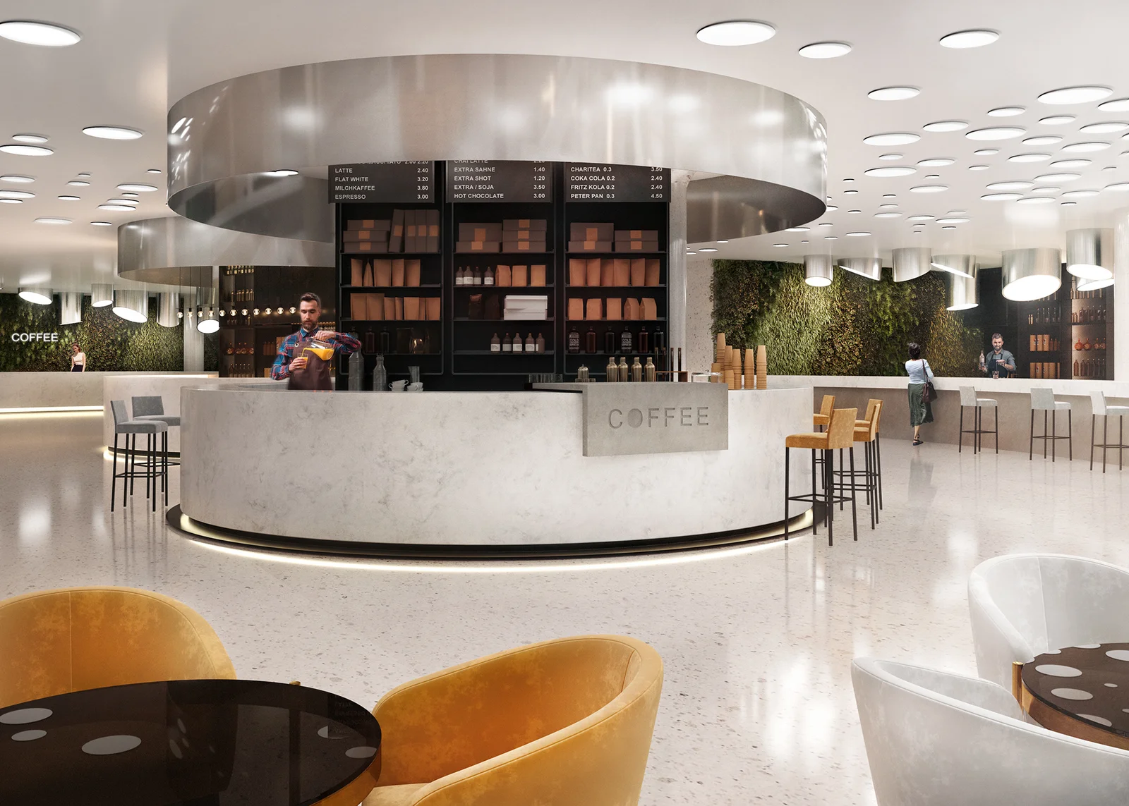 Moscow City Food Market Interior