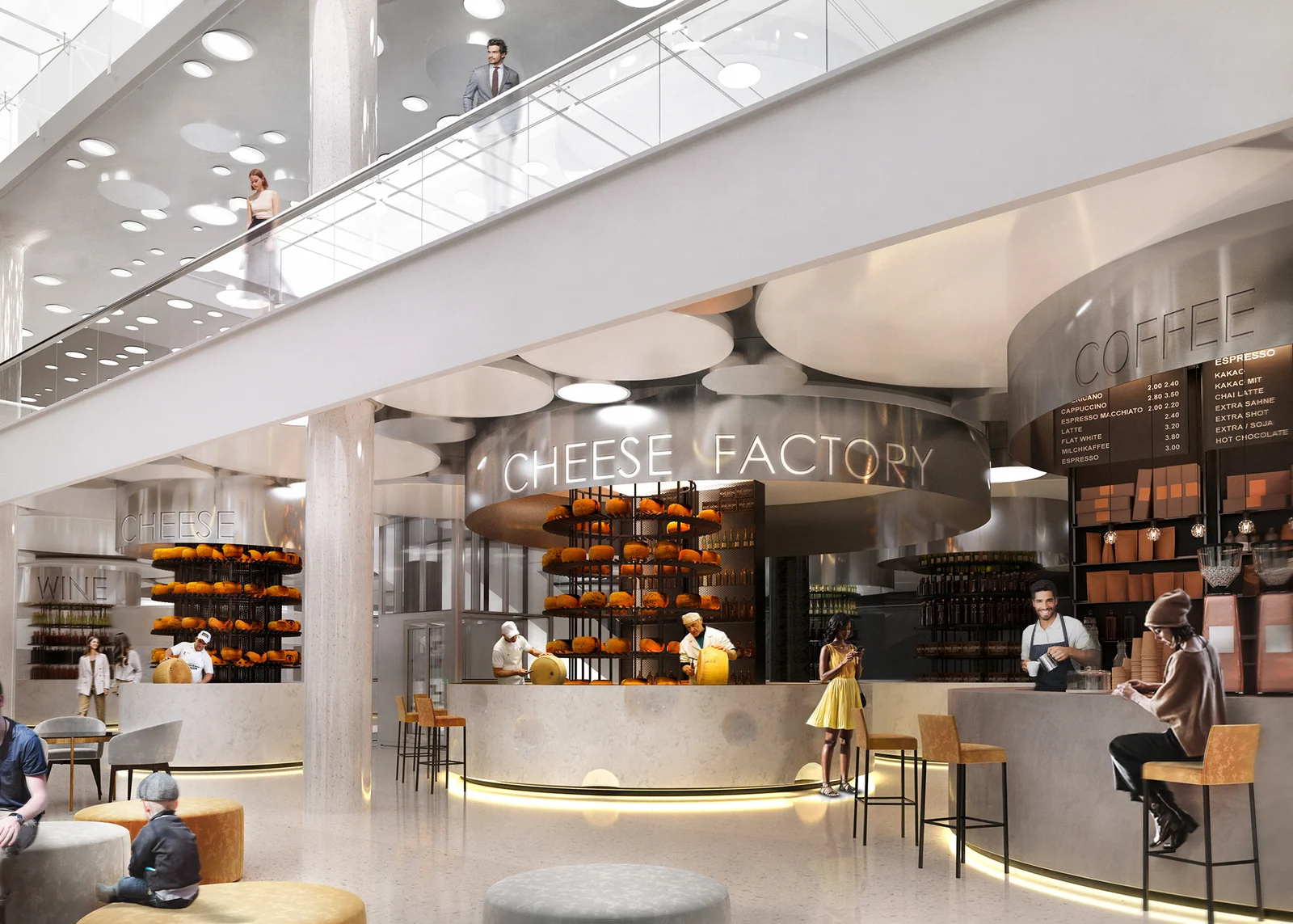 Moscow City Food Market Interior