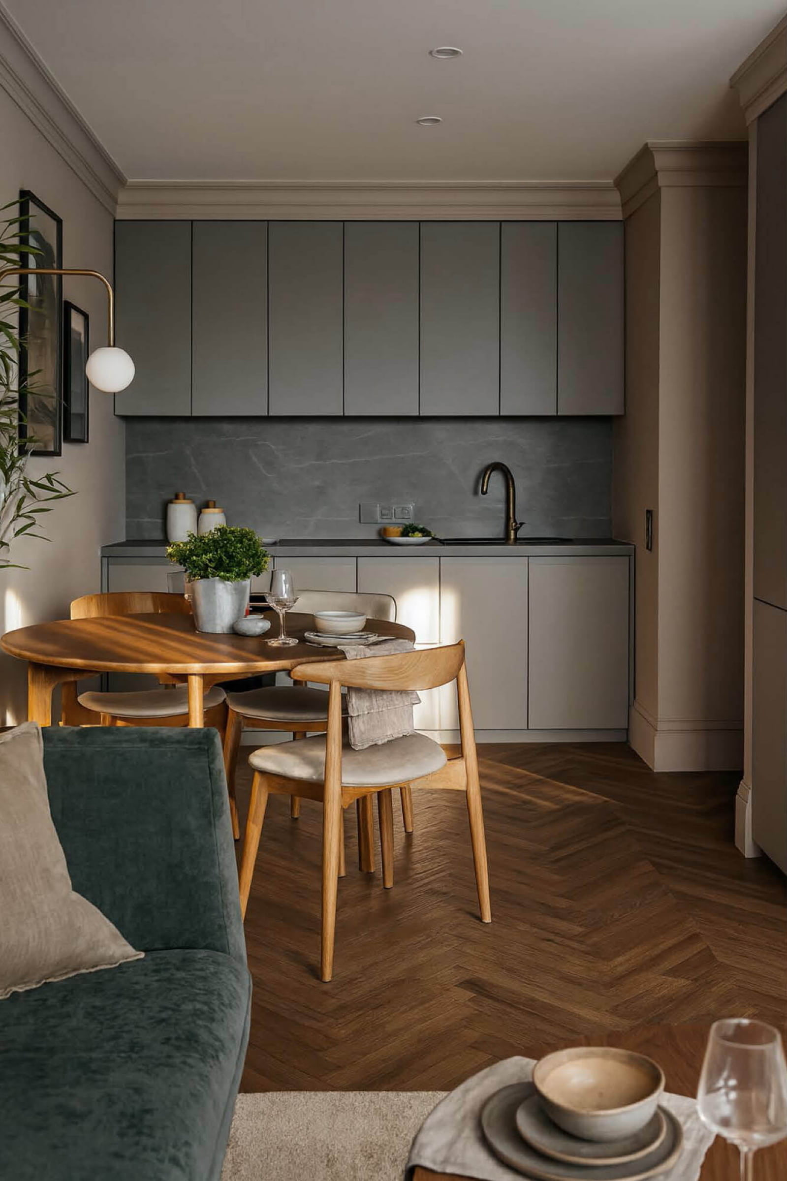 Warm Minimal Apartment Interior image 1