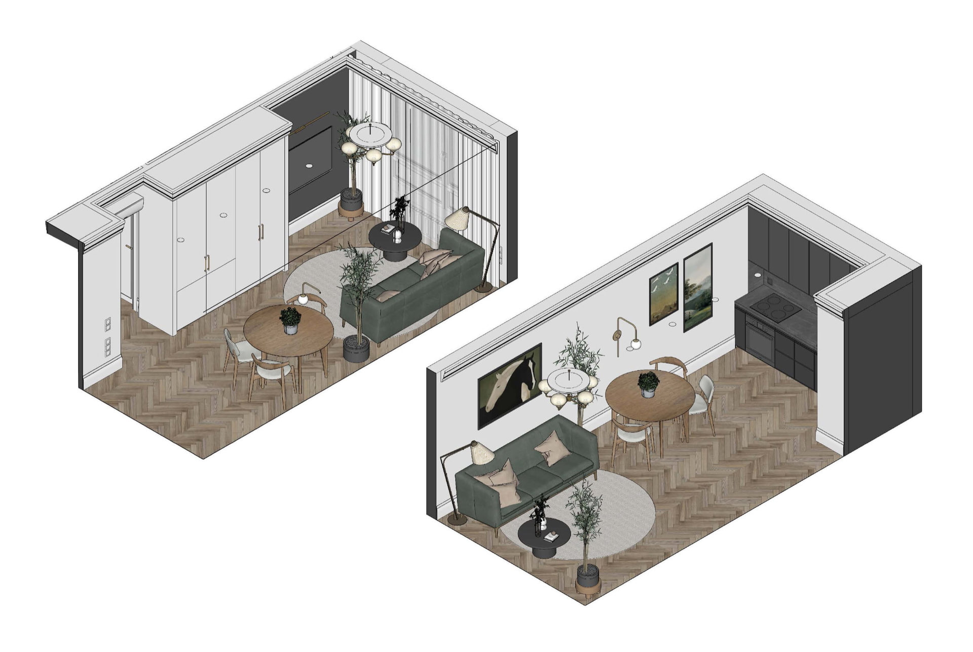 Warm Minimal Apartment Interior image 13