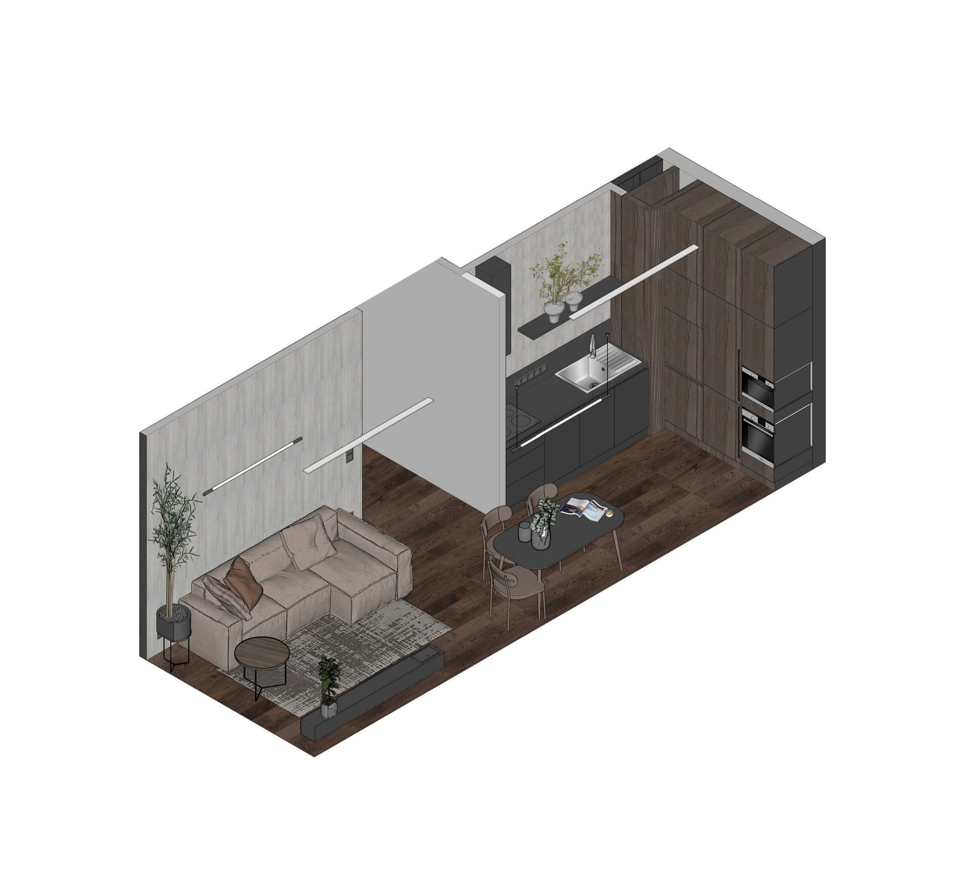 Compact Apartment Interior Concept image 7