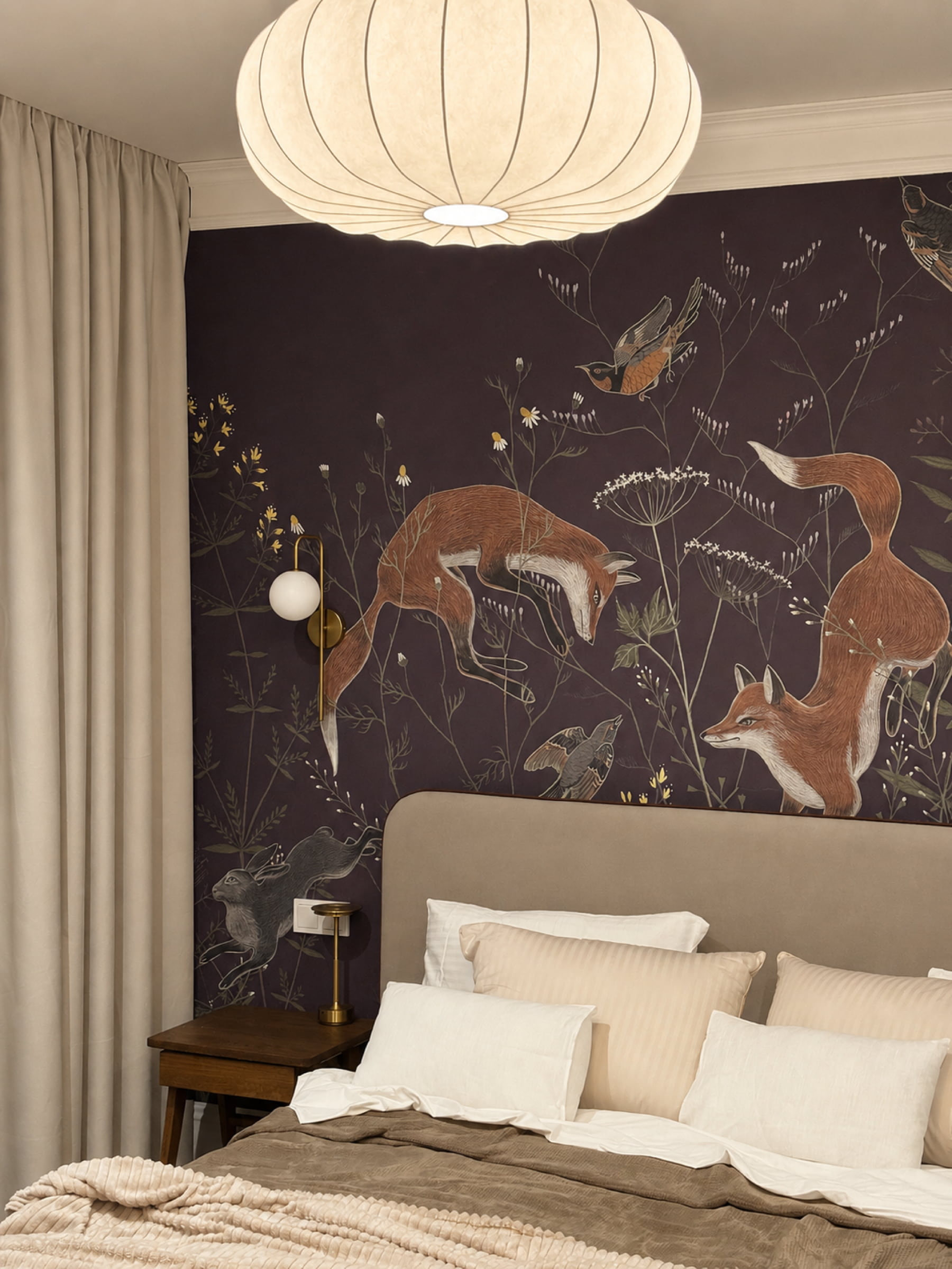 Botanical Bedroom Interior image 7