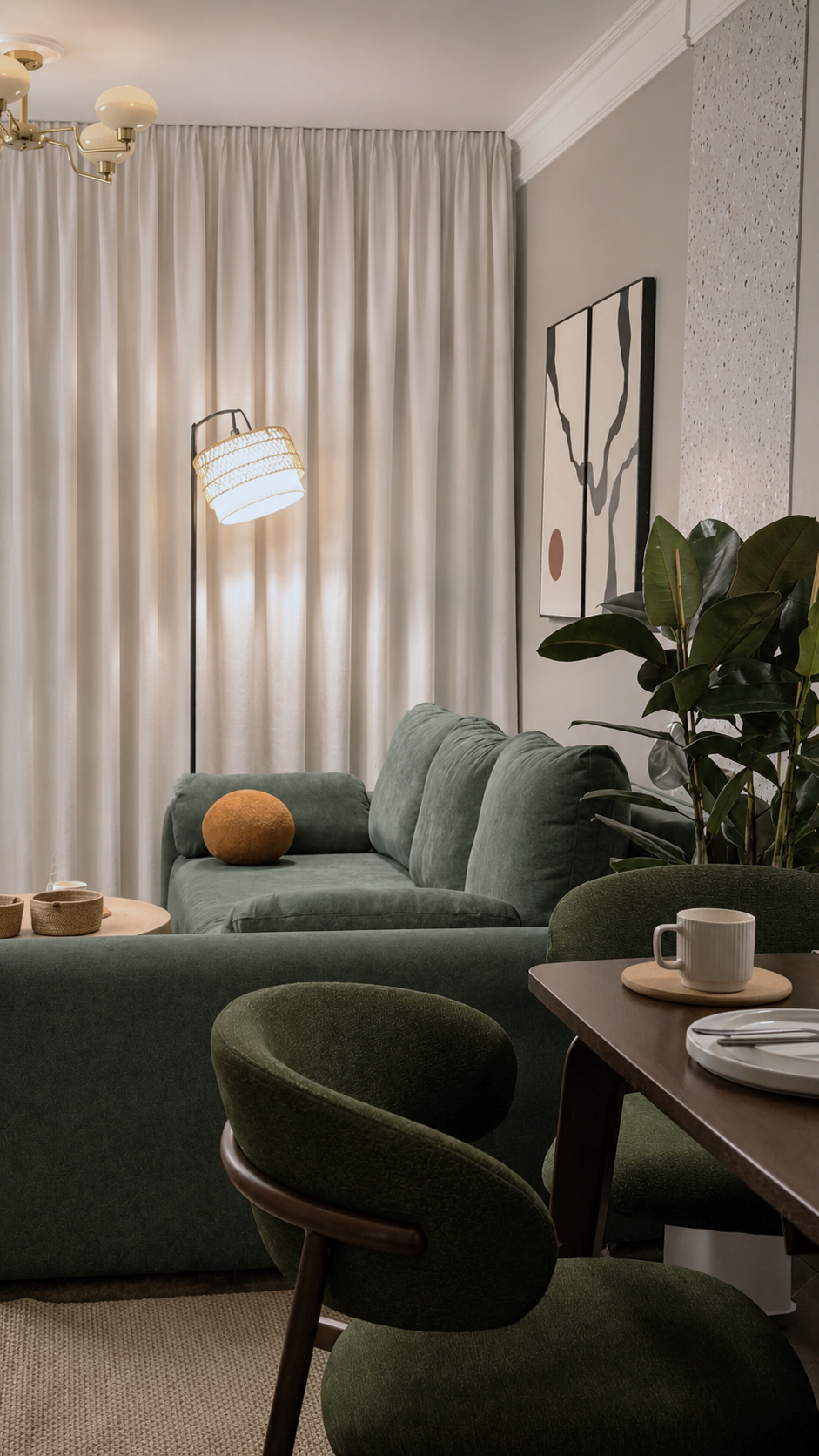 Botanical Bedroom Interior image 8