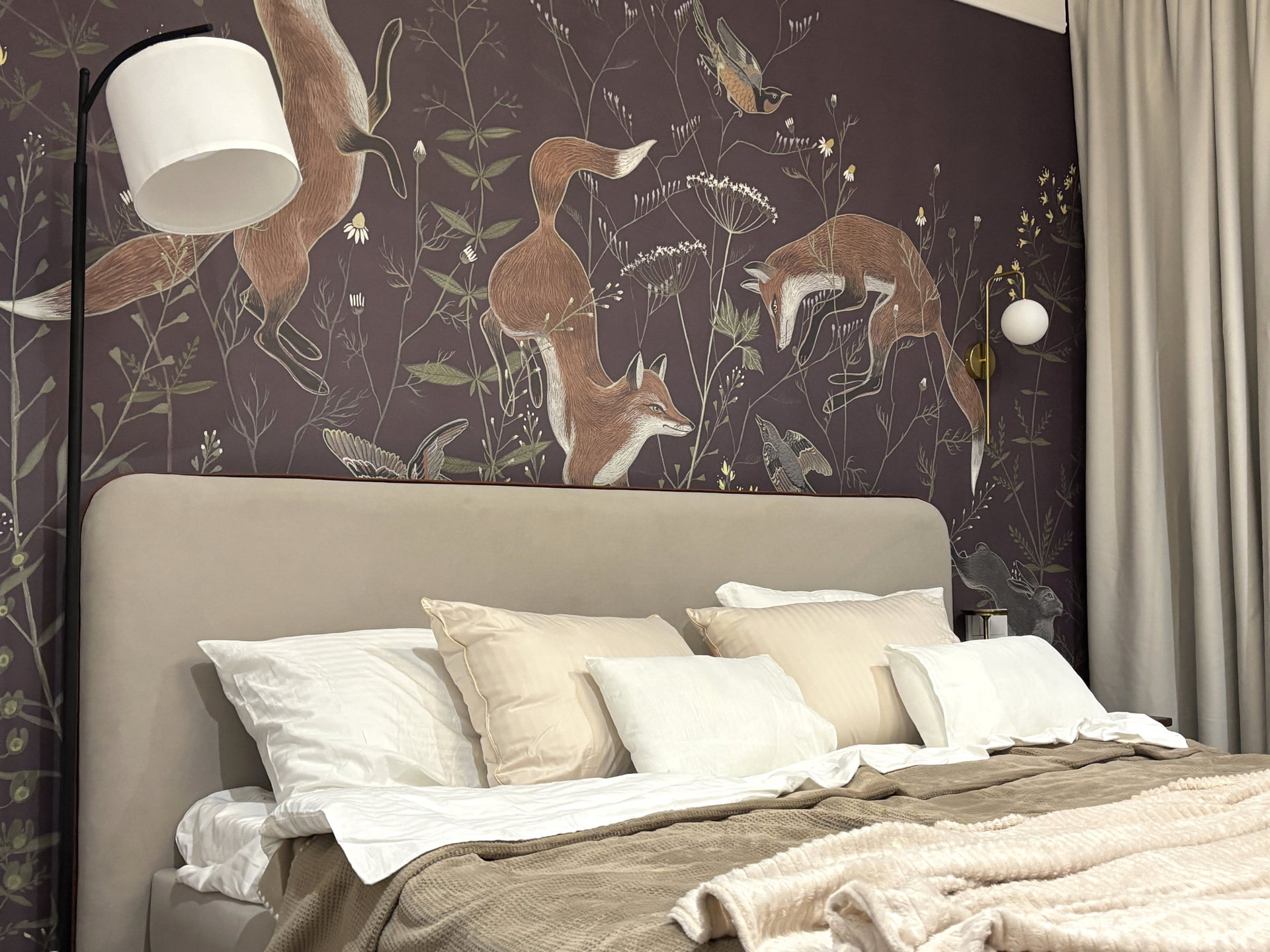 Botanical Bedroom Interior image 16
